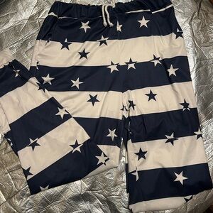Star Patterned Lounge Pants Size XL, high waisted-super comfy